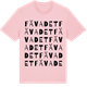 Pink Cotton t-shirt med Fävadet ordlek t-shirt