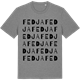Mid Heather Gray t-shirt med Fedja ordlek t-shirt