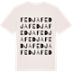 Vintage White t-shirt med Fedja ordlek t-shirt