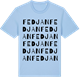 Blue Soul t-shirt med Fedjan ordlek t-shirt