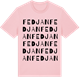 Pink Cotton t-shirt med Fedjan ordlek t-shirt