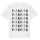 White t-shirt med Fiås ordlek t-shirt