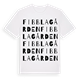 White t-shirt med Fibblagården ordlek t-shirt