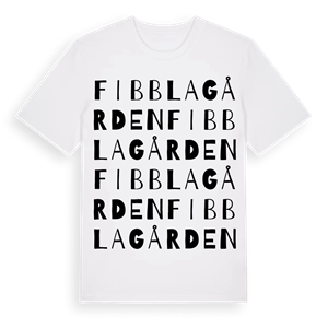 Fibblagården ordlek t-shirt – ekologisk bomull t-shirt från Pinshirt