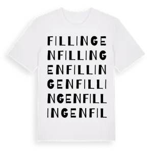 Fillingen ordlek t-shirt – ekologisk bomull t-shirt från Pinshirt