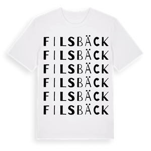 Filsbäck ordlek t-shirt – ekologisk bomull t-shirt från Pinshirt