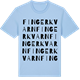 Blue Soul t-shirt med Fingerkvarn ordlek t-shirt