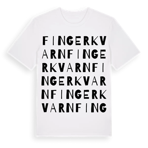 Fingerkvarn ordlek t-shirt – ekologisk bomull t-shirt från Pinshirt