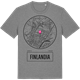 Mid Heather Gray t-shirt med Finlandia t-shirt