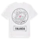 White t-shirt med Finlandia t-shirt