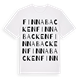 White t-shirt med Finnabacken ordlek t-shirt