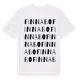 White t-shirt med Finnabo ordlek t-shirt