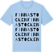 Blue Soul t-shirt med Finnastocken ordlek t-shirt