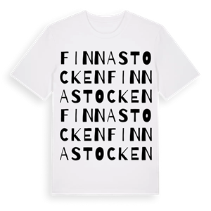 Finnastocken ordlek t-shirt – ekologisk bomull t-shirt från Pinshirt