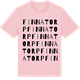 Pink Cotton t-shirt med Finnatorp ordlek t-shirt