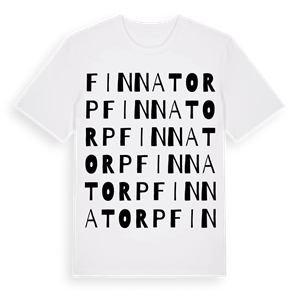 Finnatorp ordlek t-shirt – ekologisk bomull t-shirt från Pinshirt