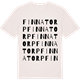 Vintage White t-shirt med Finnatorp ordlek t-shirt