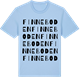 Blue Soul t-shirt med Finneboden ordlek t-shirt