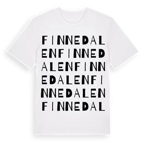 Finnedalen ordlek t-shirt – ekologisk bomull t-shirt från Pinshirt
