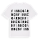 White t-shirt med Finnegården ordlek t-shirt