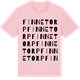 Pink Cotton t-shirt med Finnetorp ordlek t-shirt