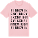 Pink Cotton t-shirt med Finneviken ordlek t-shirt