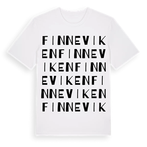 Finneviken ordlek t-shirt – ekologisk bomull t-shirt från Pinshirt