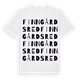 Finngårdsred ordlek t-shirt