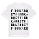 White t-shirt med Finnkärret ordlek t-shirt