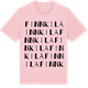 Pink Cotton t-shirt med Finnkila ordlek t-shirt