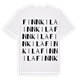 White t-shirt med Finnkila ordlek t-shirt