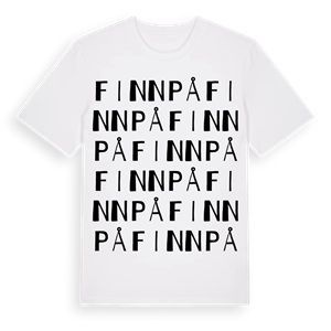 Finnpå ordlek t-shirt – ekologisk bomull t-shirt från Pinshirt