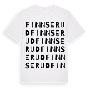 Finnserud ordlek t-shirt – ekologisk bomull t-shirt från Pinshirt