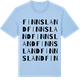 Blue Soul t-shirt med Finnsland ordlek t-shirt