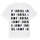 White t-shirt med Finnsland ordlek t-shirt