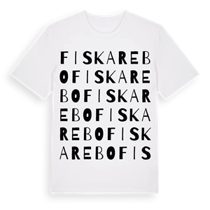 Fiskarebo ordlek t-shirt – ekologisk bomull t-shirt från Pinshirt