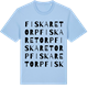 Blue Soul t-shirt med Fiskaretorp ordlek t-shirt