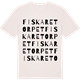 Vintage White t-shirt med Fiskaretorpet ordlek t-shirt