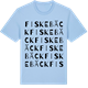 Blue Soul t-shirt med Fiskebäck ordlek t-shirt