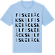 Blue Soul t-shirt med Fiskebäckskil ordlek t-shirt