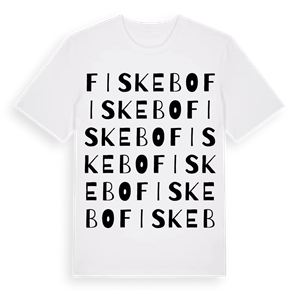 Fiskebo ordlek t-shirt – ekologisk bomull t-shirt från Pinshirt