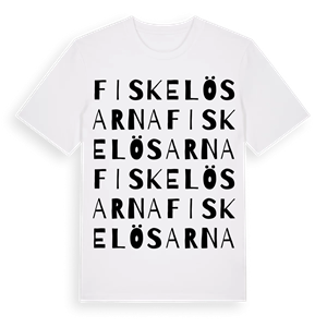 Fiskelösarna ordlek t-shirt – ekologisk bomull t-shirt från Pinshirt