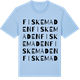 Blue Soul t-shirt med Fiskemaden ordlek t-shirt