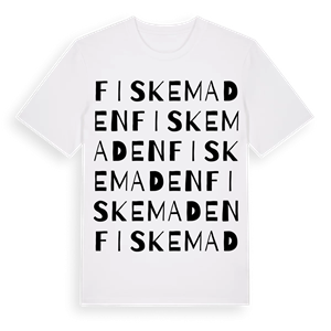 Fiskemaden ordlek t-shirt – ekologisk bomull t-shirt från Pinshirt