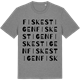 Mid Heather Gray t-shirt med Fiskestigen ordlek t-shirt