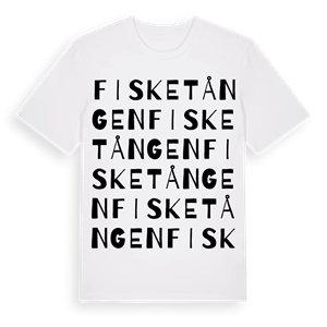Fisketången ordlek t-shirt – ekologisk bomull t-shirt från Pinshirt