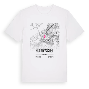 Fixkrysset karta t-shirt – ekologisk bomull t-shirt från Pinshirt