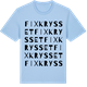 Blue Soul t-shirt med Fixkrysset ordlek t-shirt