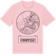 Pink Cotton t-shirt med Fixkrysset t-shirt