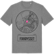 Mid Heather Gray t-shirt med Fixkrysset t-shirt